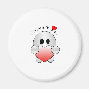 PERSONALIZE "I LOVE YOU" CUTE CHARACTER MAGNET