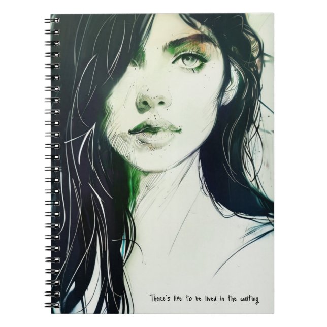 PERSONALIZE: Illustrated Portrait | Notebook (Front)
