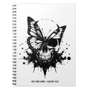 PERSONALIZE: Ink Blot Test Skull Notebook