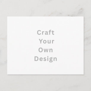 Personalize Invitation, 5.6" L x 4.25" H White  Postcard