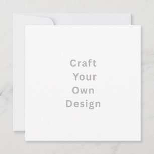 Personalize Invitation, Size: 5.25" x 5.25" White  Save The Date