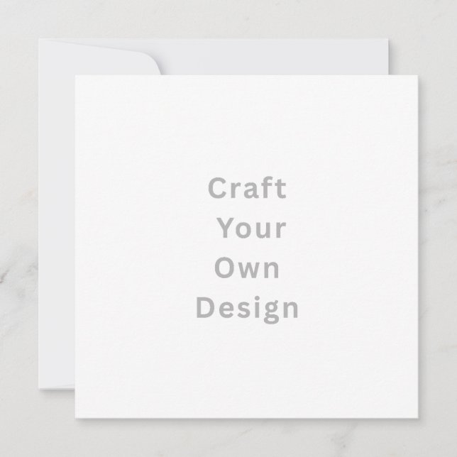 Personalize Invitation, Size: 5.25" x 5.25" White  Save The Date (Front)