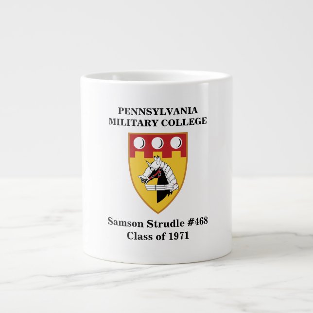 PERSONALIZE IT -  JUMBO White 20 oz  PMC SEAL Mug (Front)
