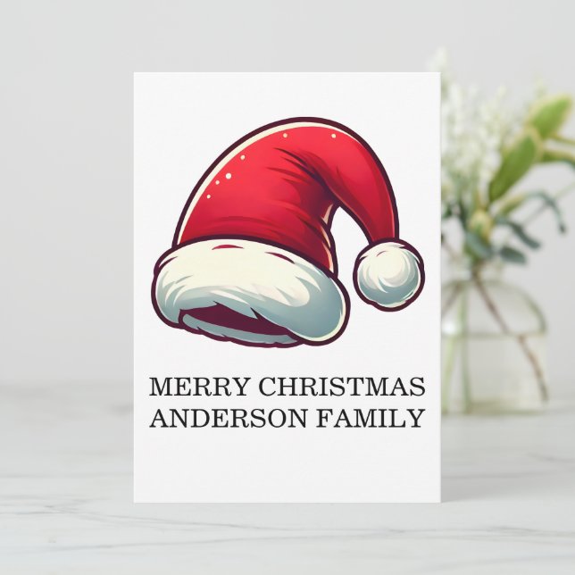 Personalize Jolly Brain Warmer Greeting Card (Standing Front)