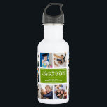 Personalize Kid Child Name Instagram Photo Collage 532 Ml Water Bottle<br><div class="desc">Modern,  personalized Instagram photo collage water bottle for the best Back to School day Ever. Perfect gift also for a child's birthday! He'll love carrying his favorite people around wherever he goes and it will help ease anxiety over the first day of school. This is the green version.</div>