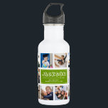 Personalize Kid Child Name Instagram Photo Collage 532 Ml Water Bottle<br><div class="desc">Modern,  personalized Instagram photo collage water bottle for the best Back to School day Ever. Perfect gift also for a child's birthday! He'll love carrying his favorite people around wherever he goes and it will help ease anxiety over the first day of school. This is the green version.</div>