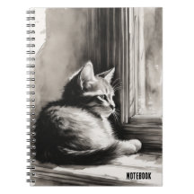 PERSONALIZE: Kitten in a Window | Notebook Journal