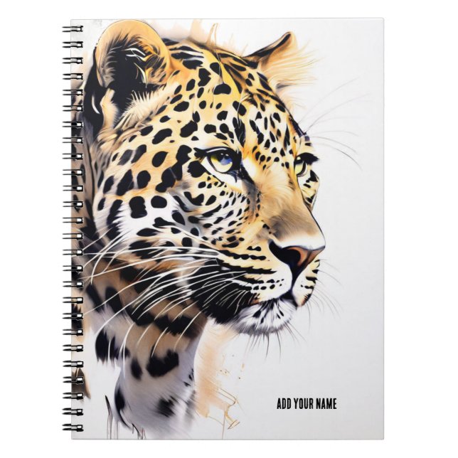PERSONALIZE Leopard Notebook Journal (Front)