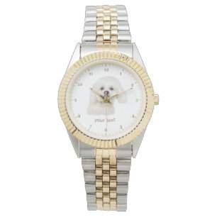 Personalize Maltese puppy Watch
