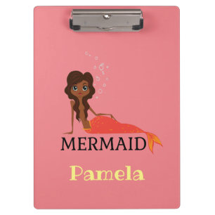 Personalize Mermaid Design Clipboard