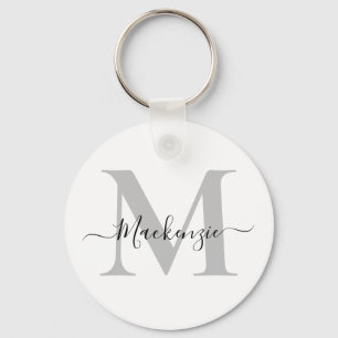 Personalize Monogram Initial Name Key Ring