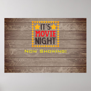Personalize Movie Night Poster