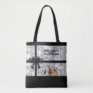 PERSONALIZE MUSIC TOTE BAG