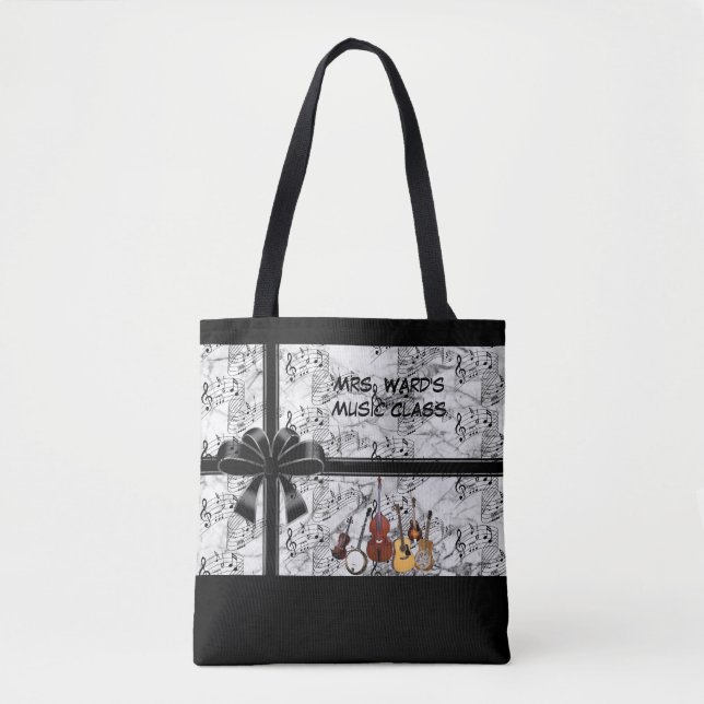 PERSONALIZE MUSIC TOTE BAG (Front)