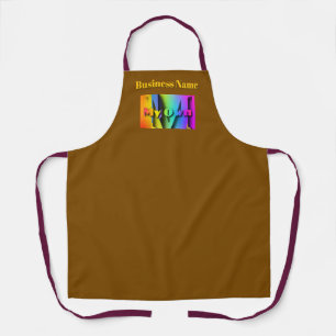 Personalize My Own Cafe Coffee Shop Brown Apron