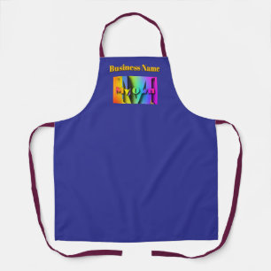 Personalize My Own Cafe Coffee Shop Deep Blue Apron