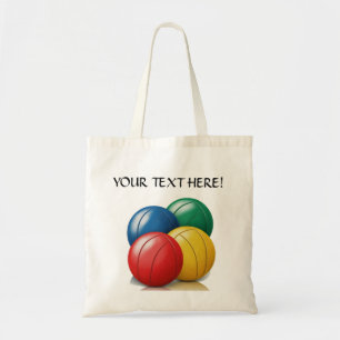 Personalize Name Bocce Ball Player Team Gift Tote Bag