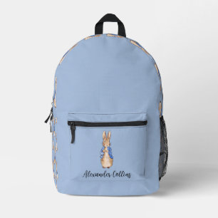 Personalize Name Peter the Rabbit  Printed Backpack