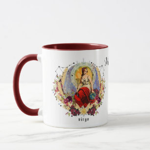 Personalize Name Virgo Custom Birthday Gift Coffee Mug