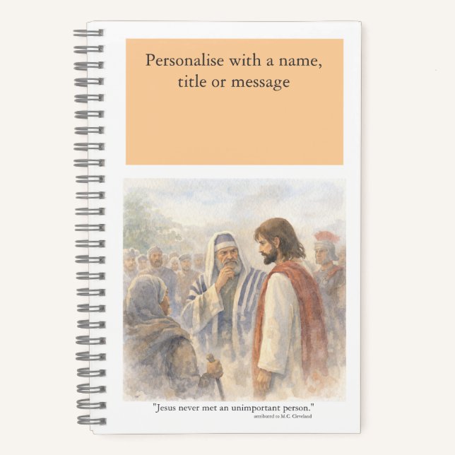 Personalize: No unimportant person Notebook (Front)