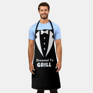 Personalize Opinion  Funny  Dressed To Grill Chef Apron