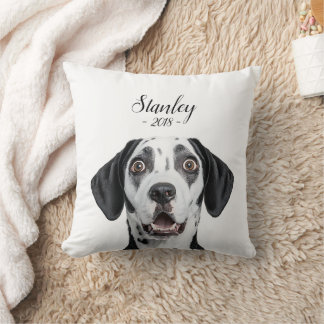 personalize pet name & picture cushion