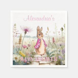 Personalize Peter the Rabbit Baby Shower Napkin
