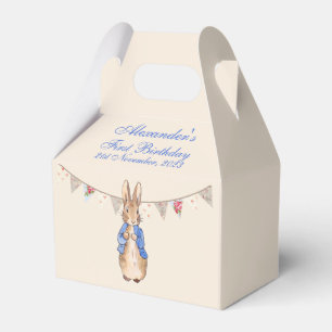 Personalize Peter the Rabbit First Birthday Favour Box