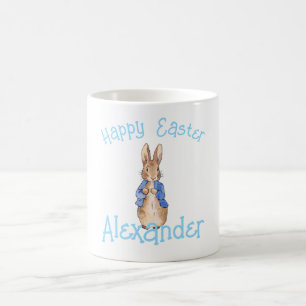 Personalize Peter the rabbit Happy Easter Coffee Mug