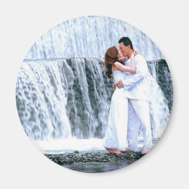 PERSONALIZE PHOTO WEDDING FAVORS MAGNET (Front)