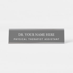 Personalize Physical Therapist Assistant, PTA Desk Name Plate