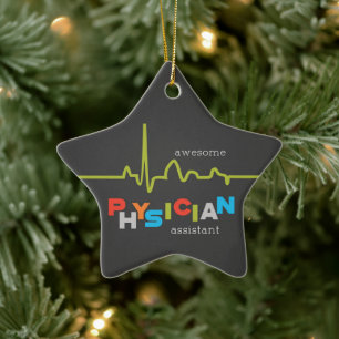 Personalize, Physician Assistant Week Awesome Ceramic Tree Decoration
