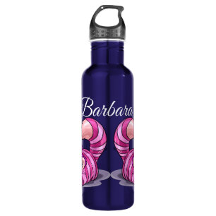 Personalize Pink Smiling Cats Stainless Steel 710 Ml Water Bottle