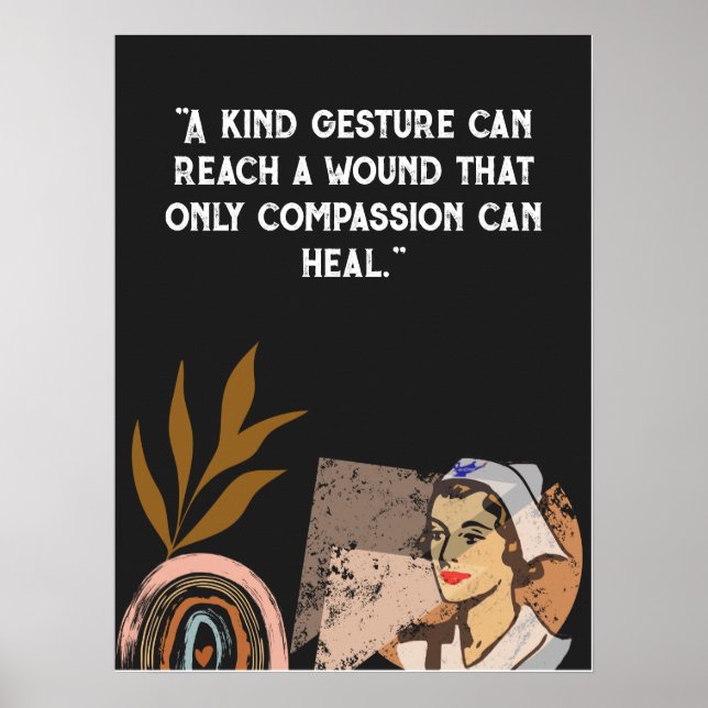 Personalize quotes for medical center, hospital poster (Front)