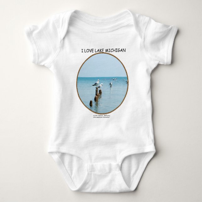 PERSONALIZE SEAGULLS INFANT CREEPER (Front)