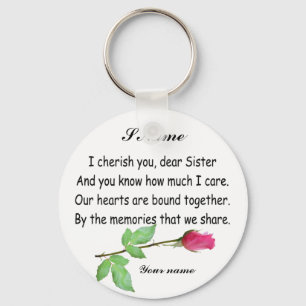 PERSONALIZE SISTER-KEYCHAIN KEY RING
