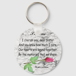 PERSONALIZE SISTER-KEYCHAIN KEYCHAIN