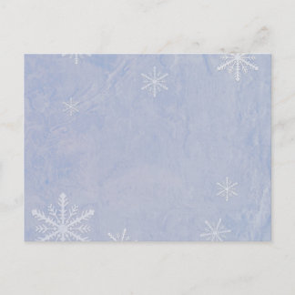 PERSONALIZE Snowflake Paper 3 - Original Blue Postcard