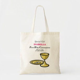 Personalize, Special Girl, First Communion Tote Bag