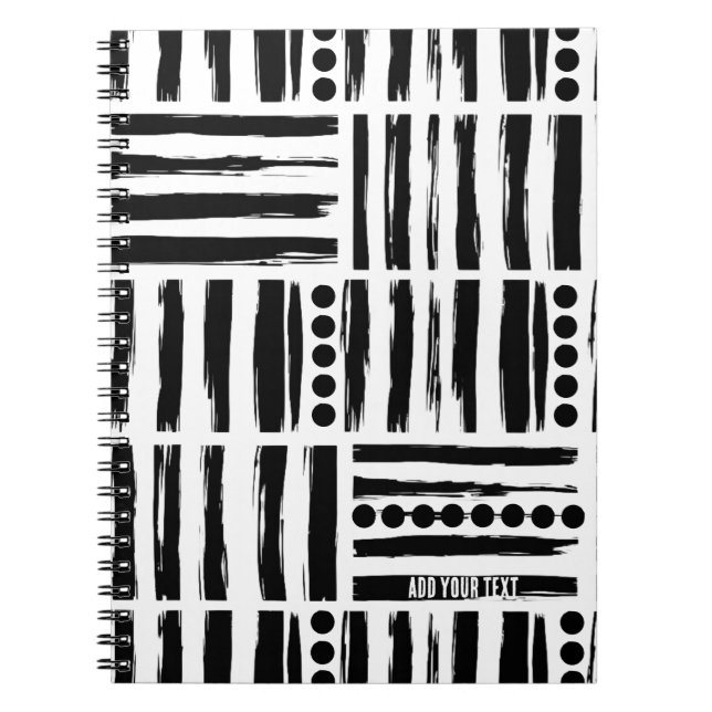 PERSONALIZE: Stripes and Spots | Notebook Journal (Front)