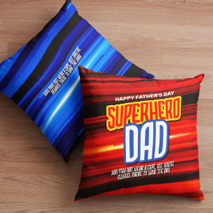 Personalize SuperHero Dad Cushion