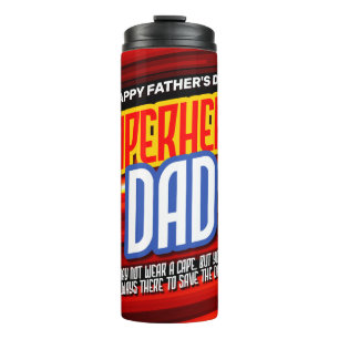 Personalize SuperHero Dad Thermal Tumbler