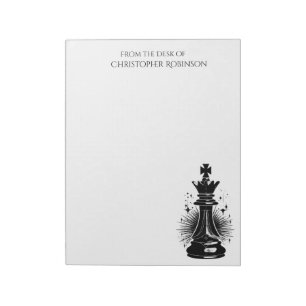  (PERSONALIZE) Surreal aesthetic Chess Symbol Notepad