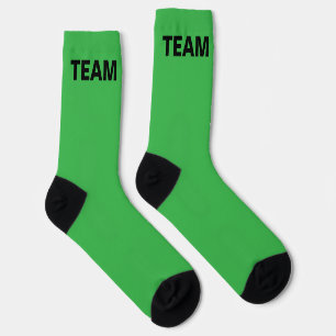 Personalize TEAM NAME Bright Green     Socks
