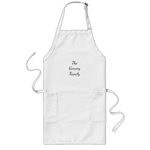 Personalize Template Long Apron