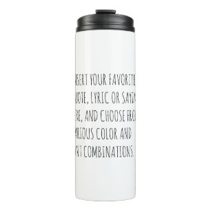 Personalize Text Mug with Your Words Customizable 