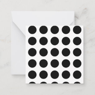 PERSONALIZE THIS - B&W Polka Dots Pattern Card