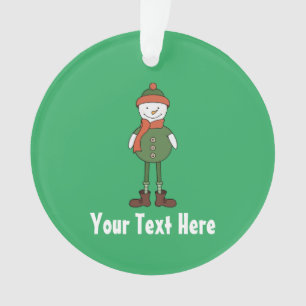 Personalize this Cool Snowman Ornament