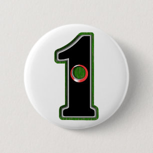 Personalize this Lucky Golfer Hole in One Design! 6 Cm Round Badge