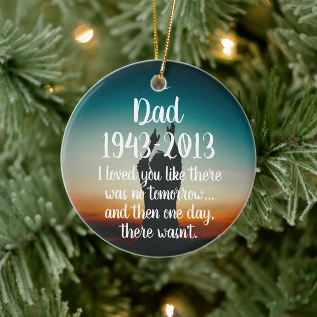 Personalize this Memorial, In Memory, Ceramic Tree Decoration (Tree)
